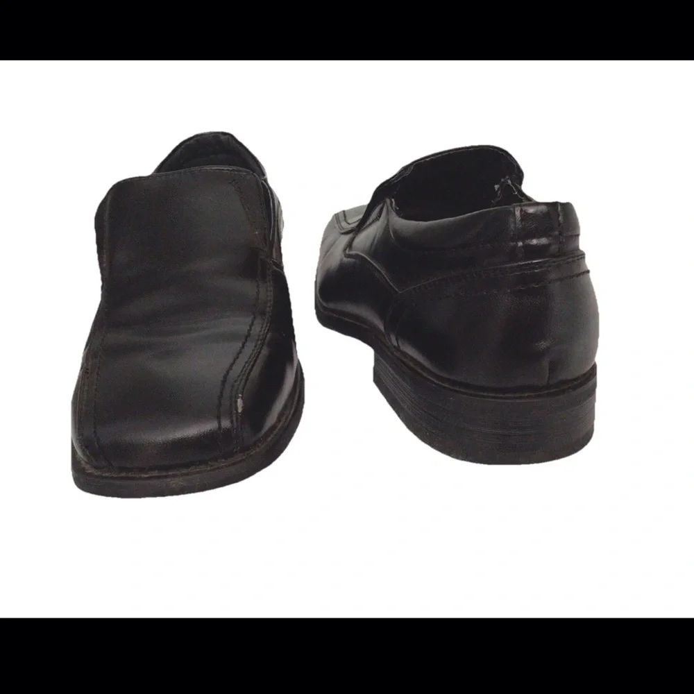 Boys Size 4 Leather Dress Shoes Slip On Formal wedding Comfort Loafers Classic
